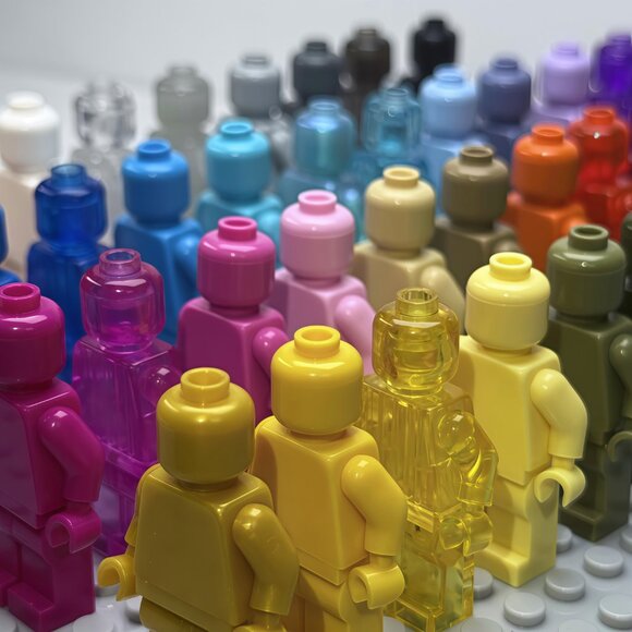 Monochrome Colorful Custom Minifigures Lot of 45 - Picture 3 of 7